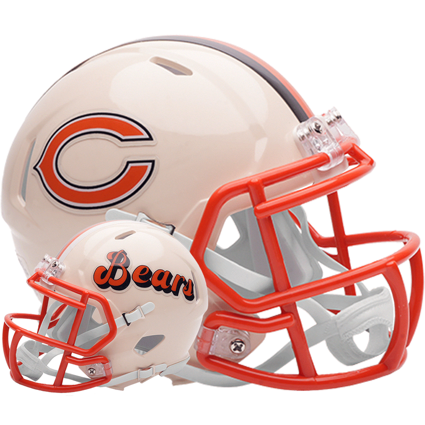 Chicago Bears Riddell Speed Mini Football Helmet retro officially licensed NFL collectible