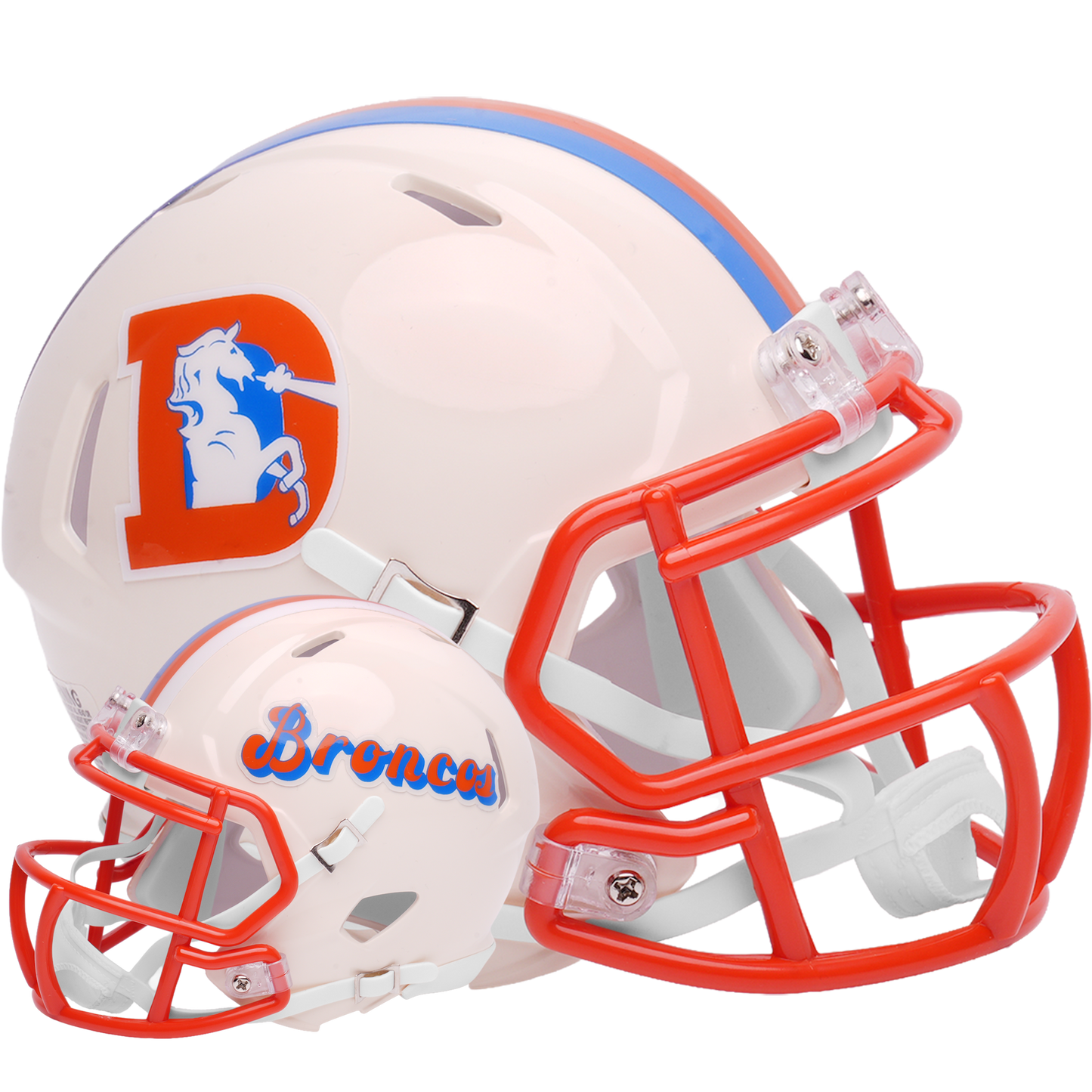 Denver Broncos Riddell Speed Mini Football Helmet retro officially licensed NFL collectible