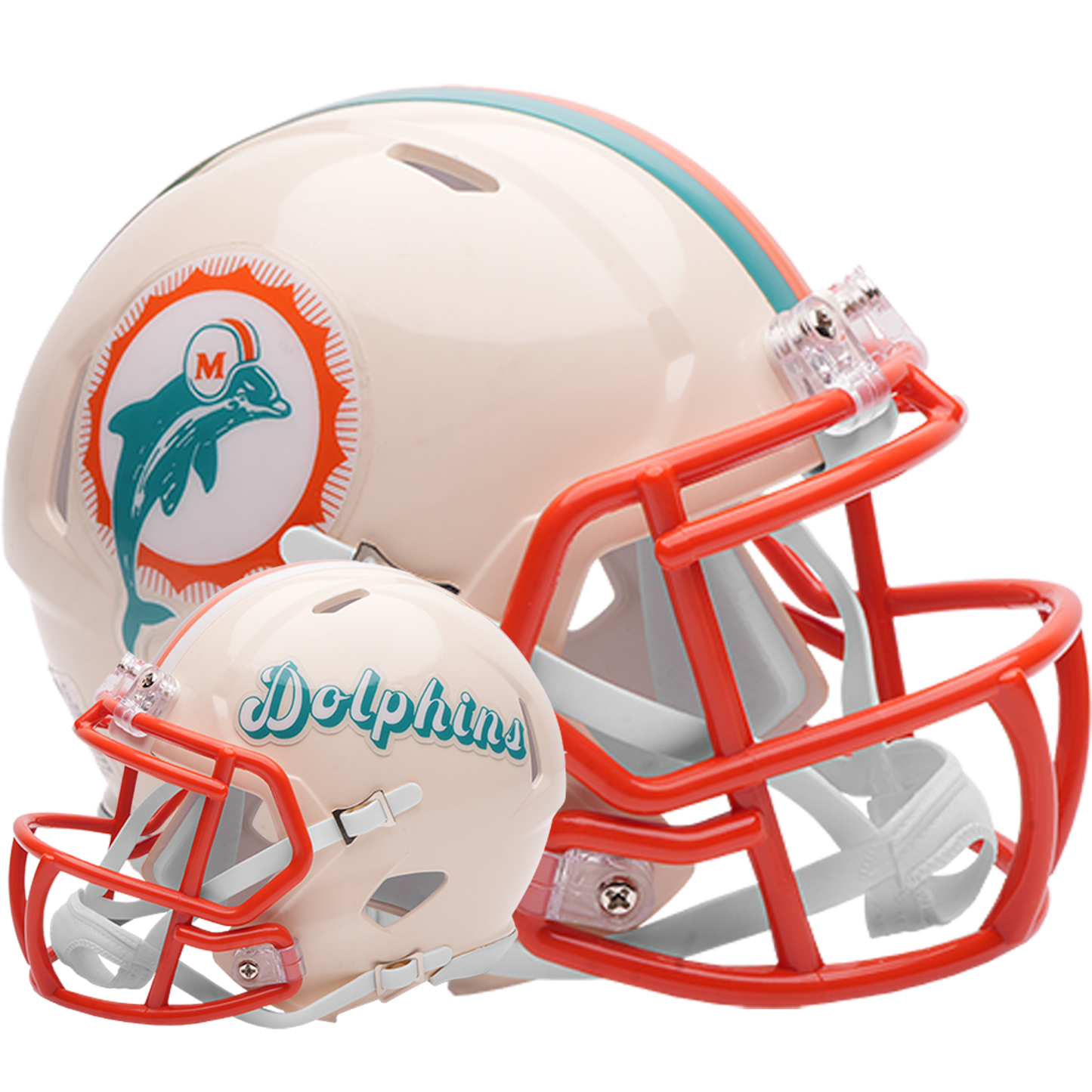 Miami Dolphins Riddell Speed Mini Football Helmet retro officially licensed NFL collectible