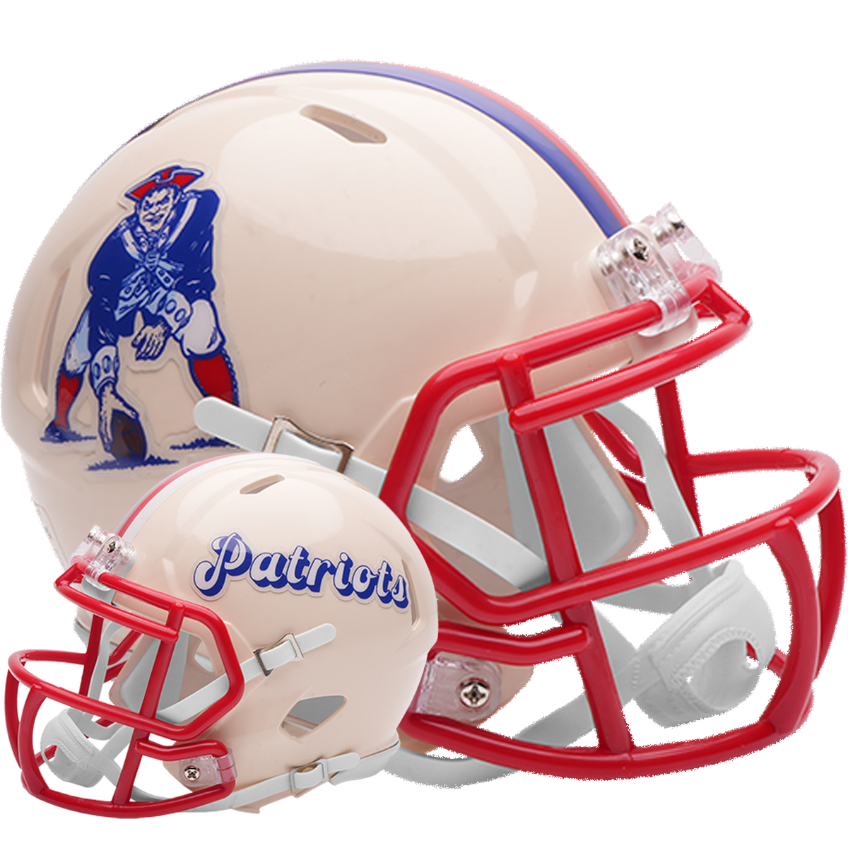 New England Patriots Riddell Speed Mini Football Helmet retro officially licensed NFL collectible
