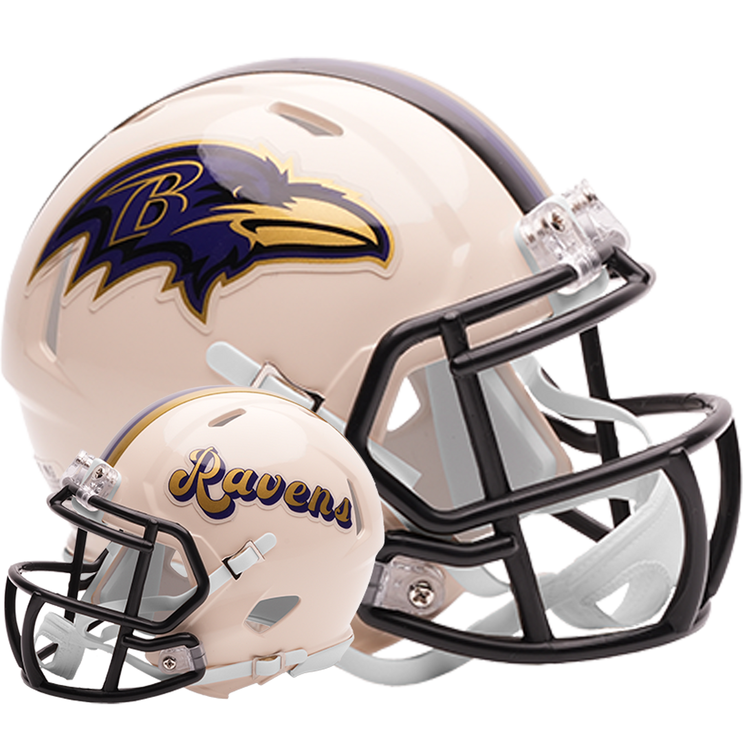 Baltimore Ravens Riddell Speed Mini Football Helmet retro officially licensed NFL collectible