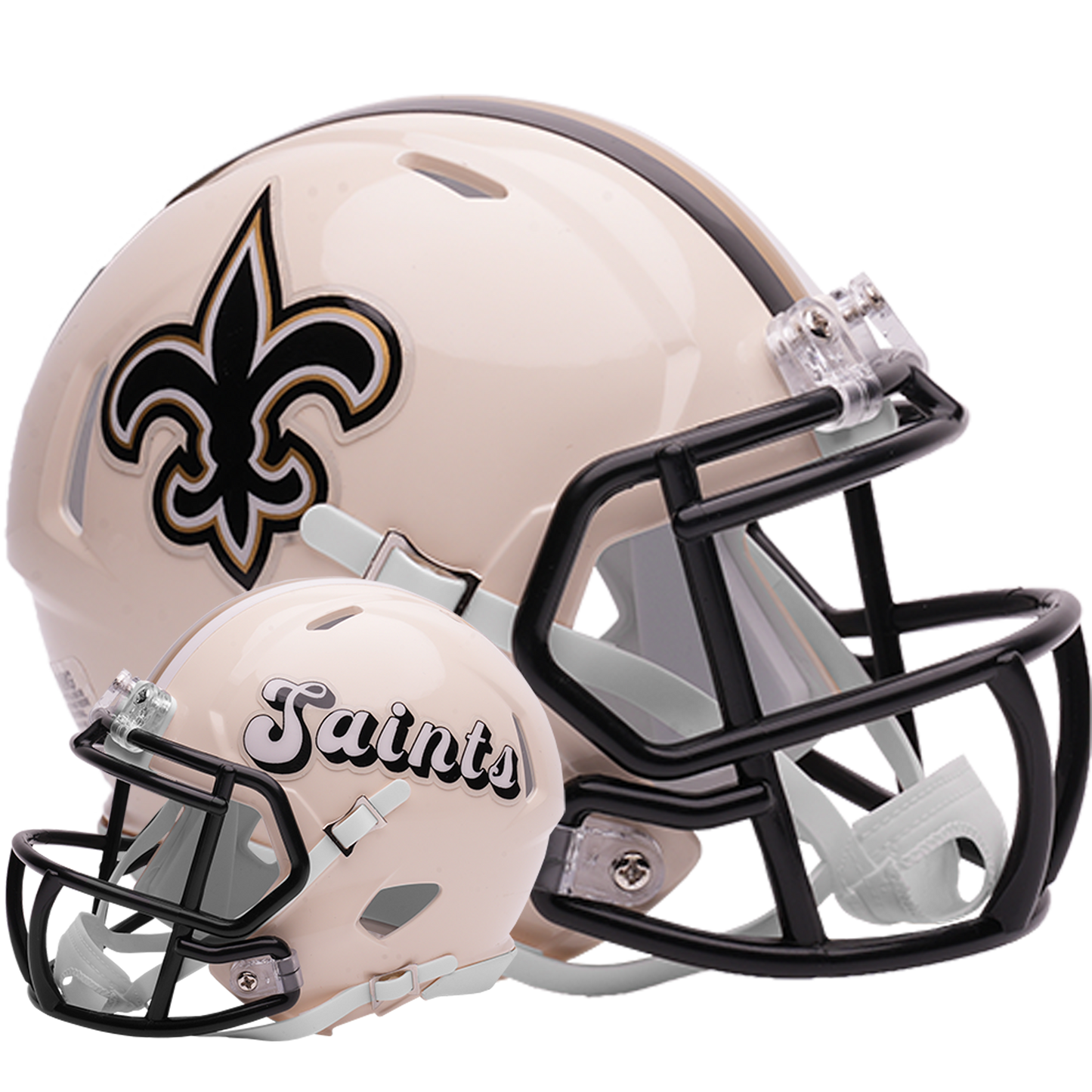 New Orleans Saints Riddell Speed Mini Football Helmet retro officially licensed NFL collectible