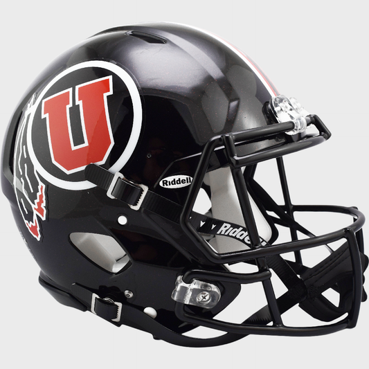 Utah Utes Black authentic full size helmet