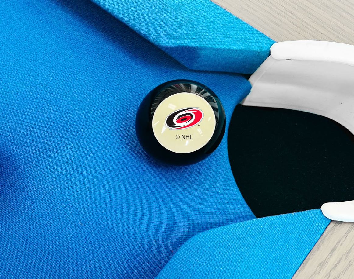 Carolina Hurricanes NHL pool table 8-ball - lifestyle photo