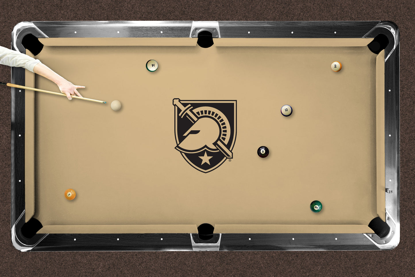Army Black Knights Custom Pool Table Replacement Felt Lifestyle