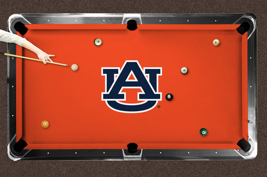 Auburn Tigers Custom Pool Table Replacement Felt Lifestyle