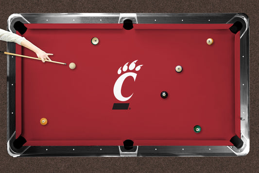 Cincinnati Bearcats Custom Pool Table Replacement Felt Lifestyle