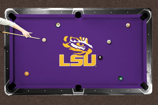 LSU Tigers Custom Pool Table Replacement Felt Lifestyle