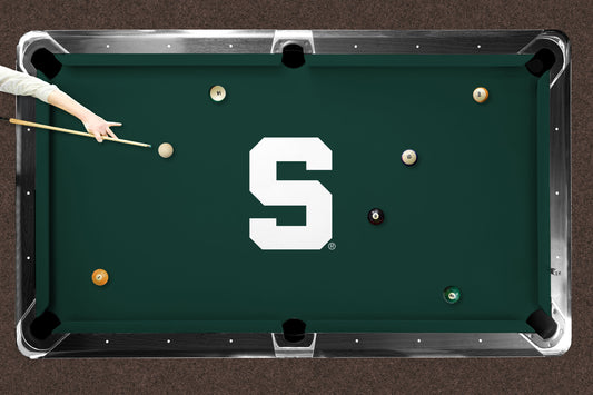 Michigan State Spartans Custom Pool Table Replacement Felt Lifestyle