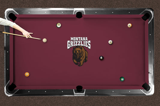 Montana Grizzlies Custom Pool Table Replacement Felt Lifestyle