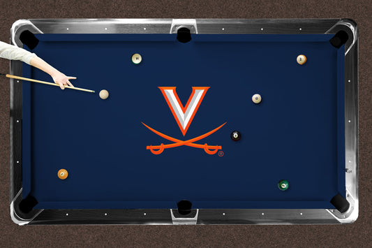 Virginia Cavaliers Custom Pool Table Replacement Felt Lifestyle