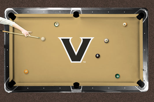 Vanderbilt Commodores Custom Pool Table Replacement Felt Lifestyle