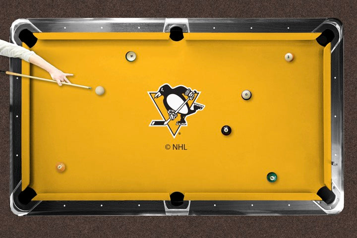 Pittsburgh Penguins Custom Pool Table Replacement Felt Lifestyle