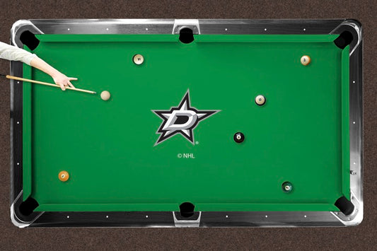 Dallas Stars Custom Pool Table Replacement Felt Lifestyle