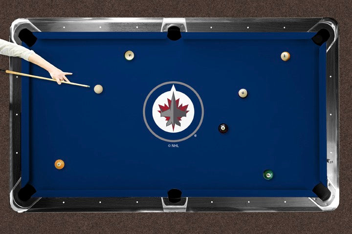 Winnipeg Jets Custom Pool Table Replacement Felt Lifestyle