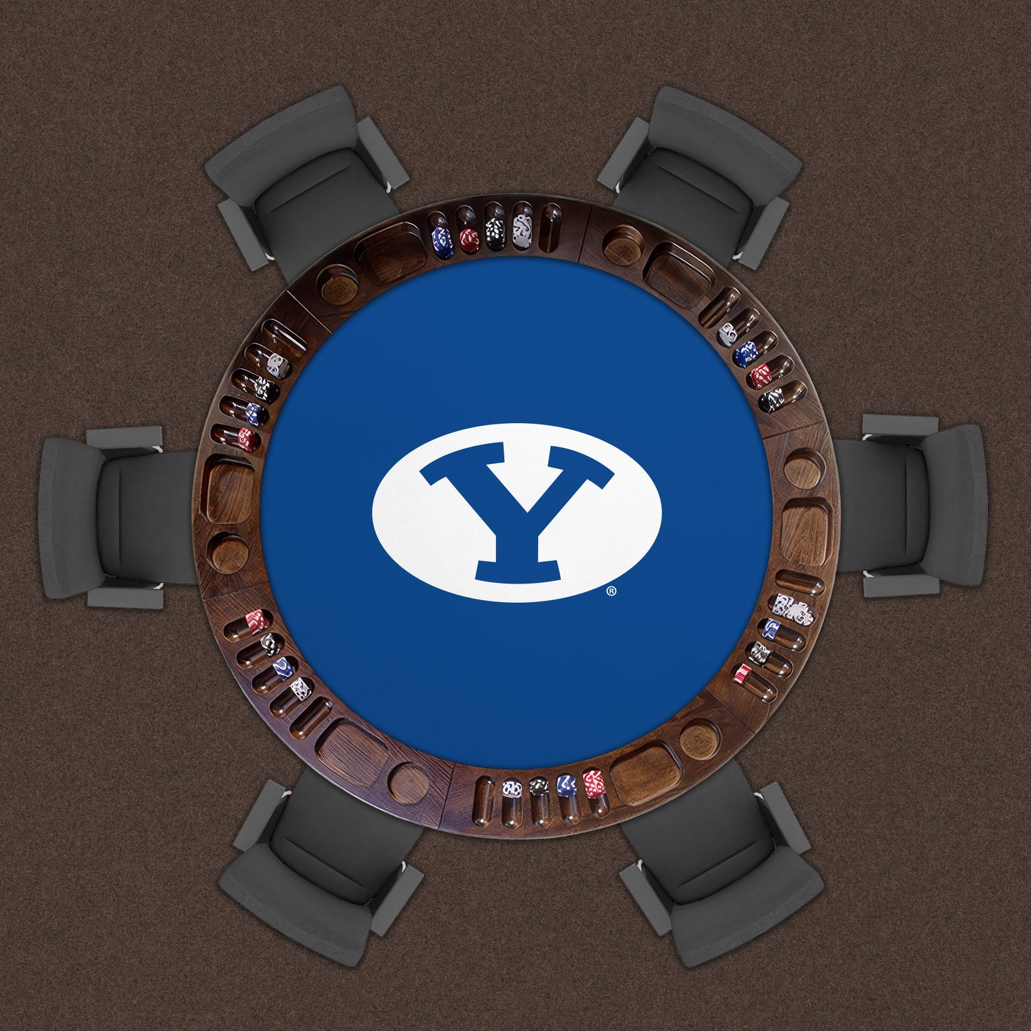 BYU Cougars Custom Game Table Replacement Felt Lifestyle