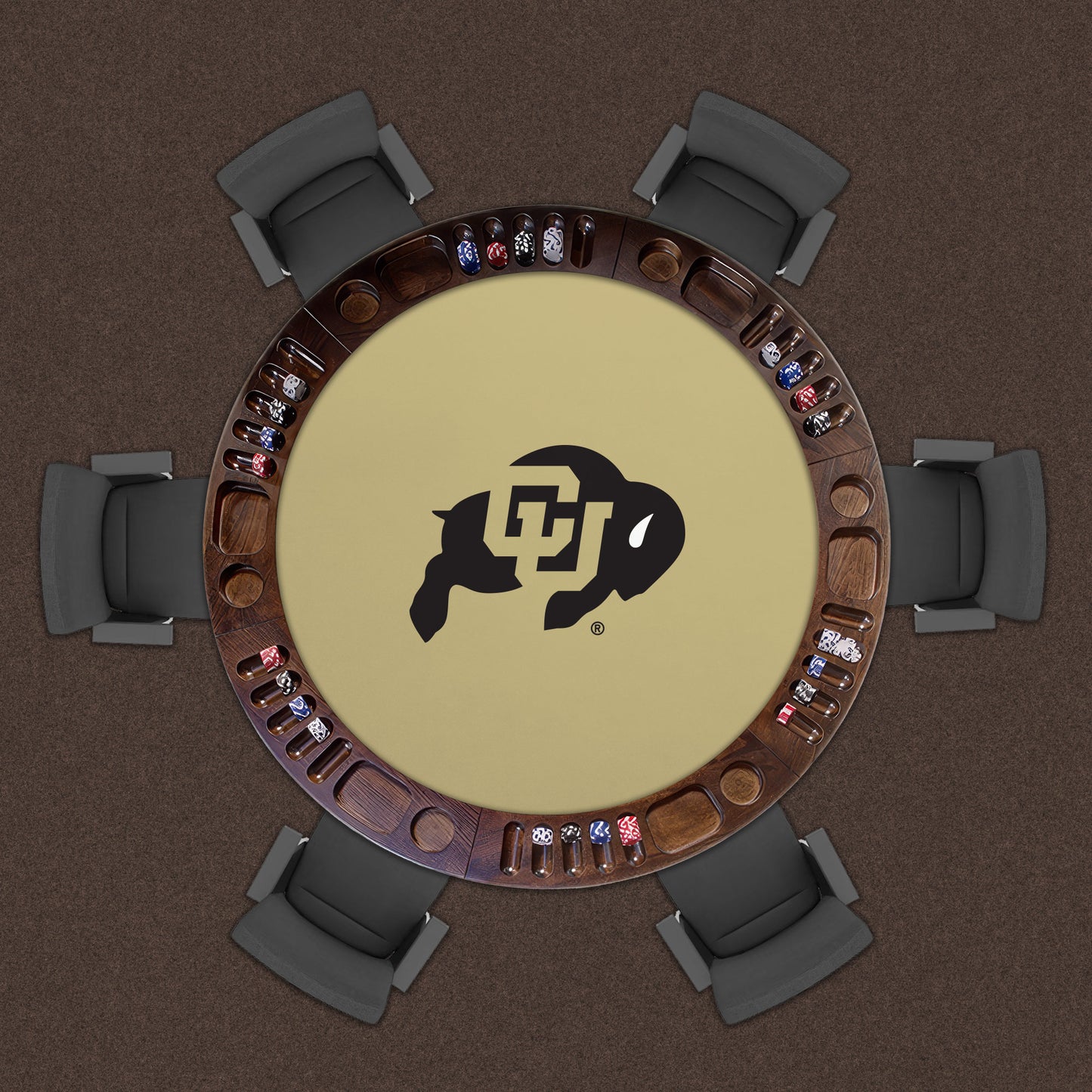 Colorado Buffaloes Custom Game Table Replacement Felt Lifestyle