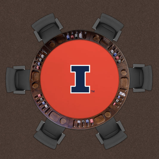 Illinois Fighting Illini Custom Game Table Replacement Felt Lifestyle