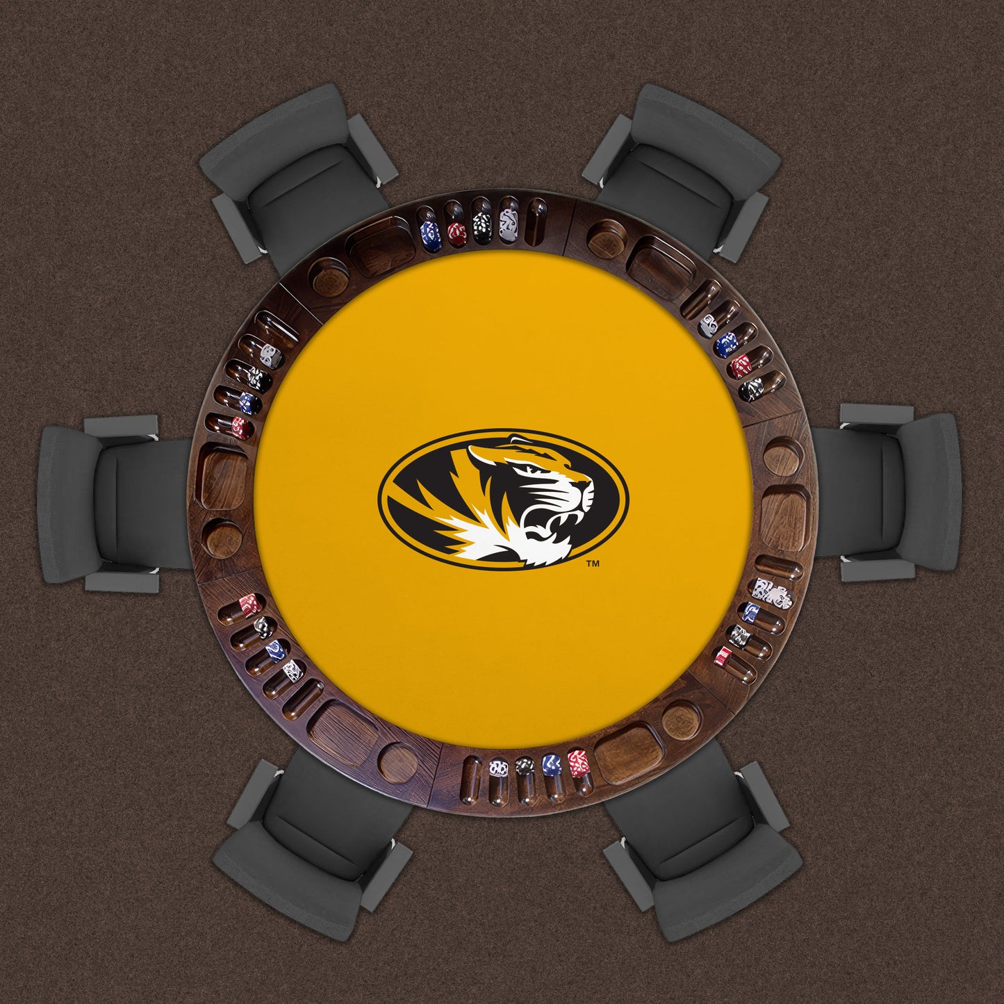 Missouri Tigers Custom Game Table Replacement Felt Lifestyle
