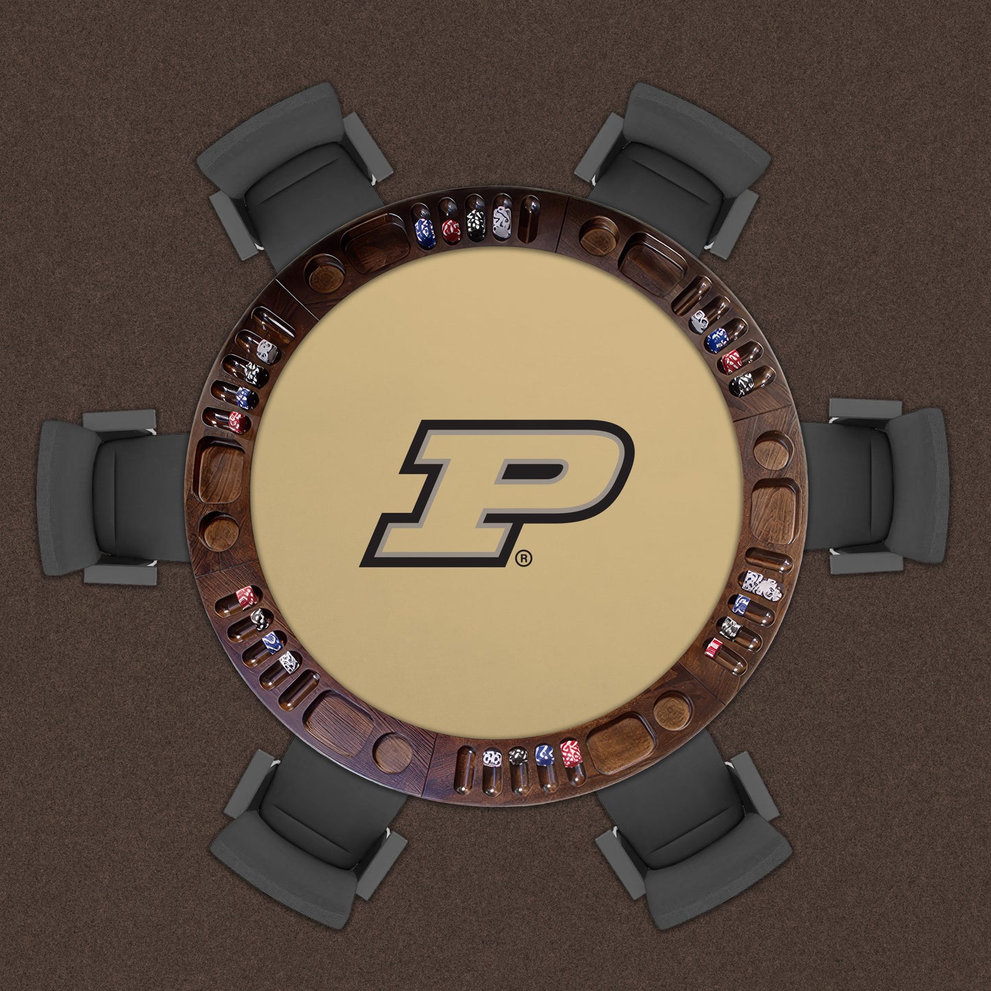 Purdue Boilermakers Custom Game Table Replacement Felt Lifestyle