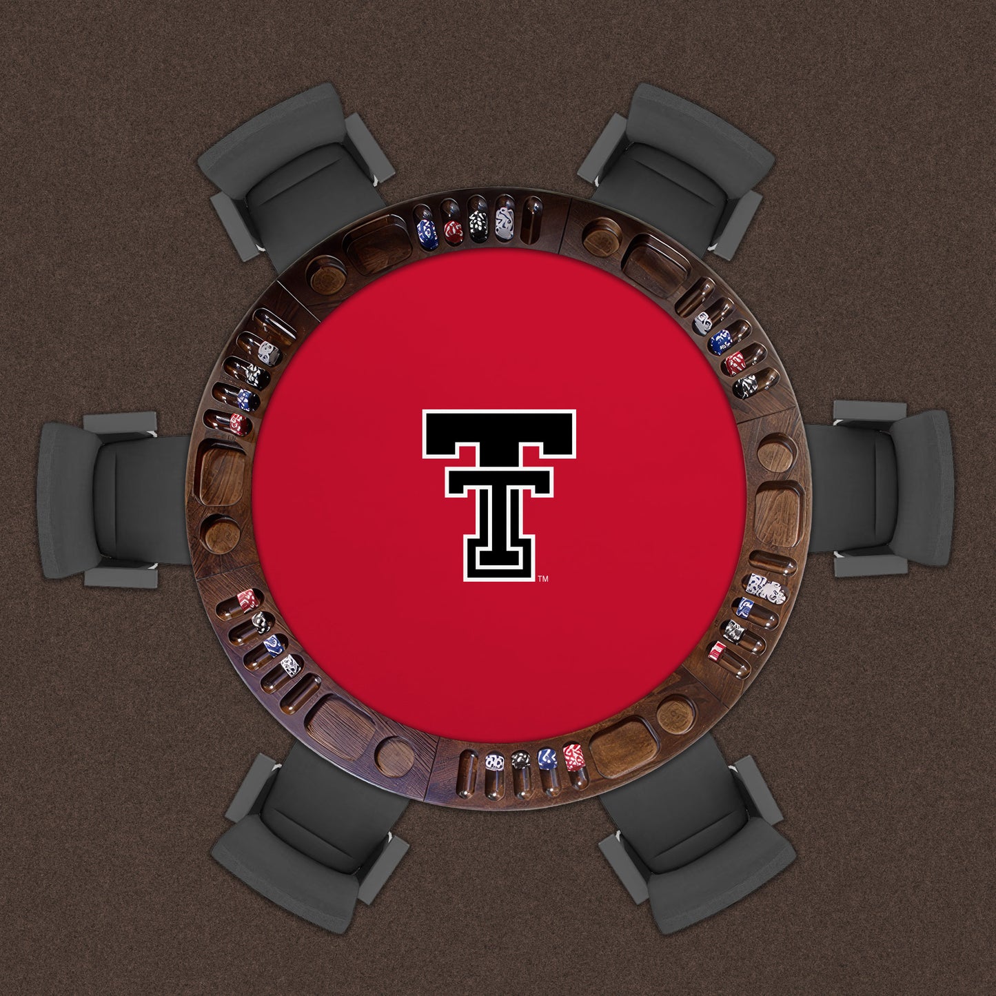 Texas Tech Red Raiders Custom Game Table Replacement Felt Lifestyle
