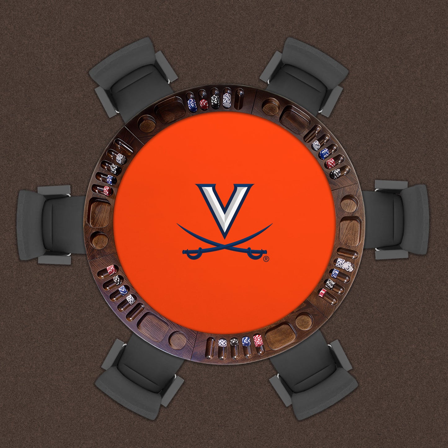 Virginia Cavaliers Custom Game Table Replacement Felt Lifestyle