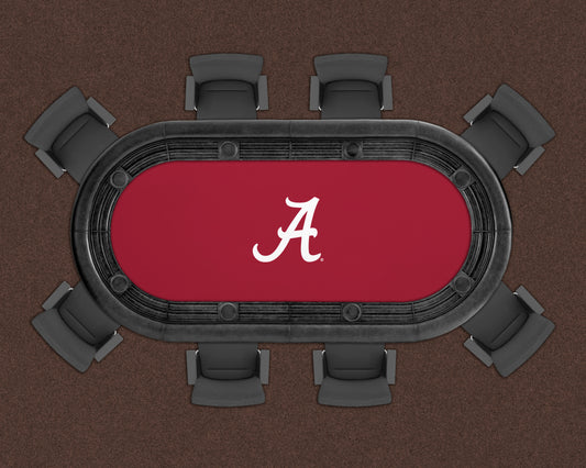 Alabama Crimson Tide Custom Poker Table Replacement Felt LIFESTYLE