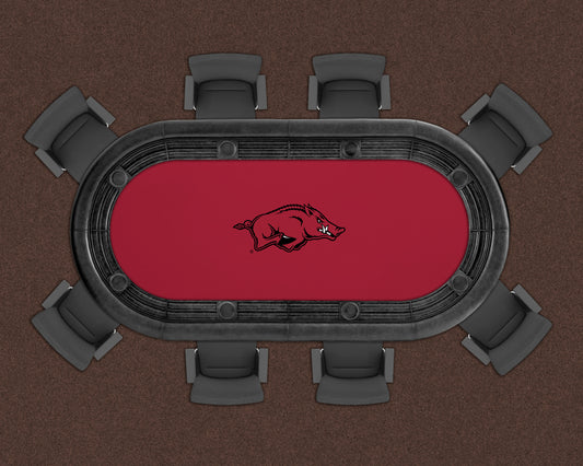Arkansas Razorbacks Custom Poker Table Replacement Felt LIFESTYLE