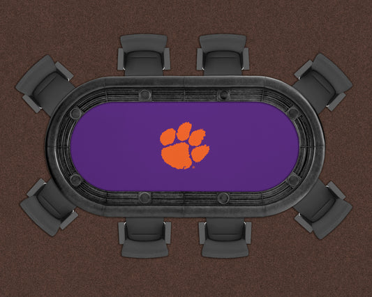 Clemson Tigers Custom Poker Table Replacement Felt LIFESTYLE