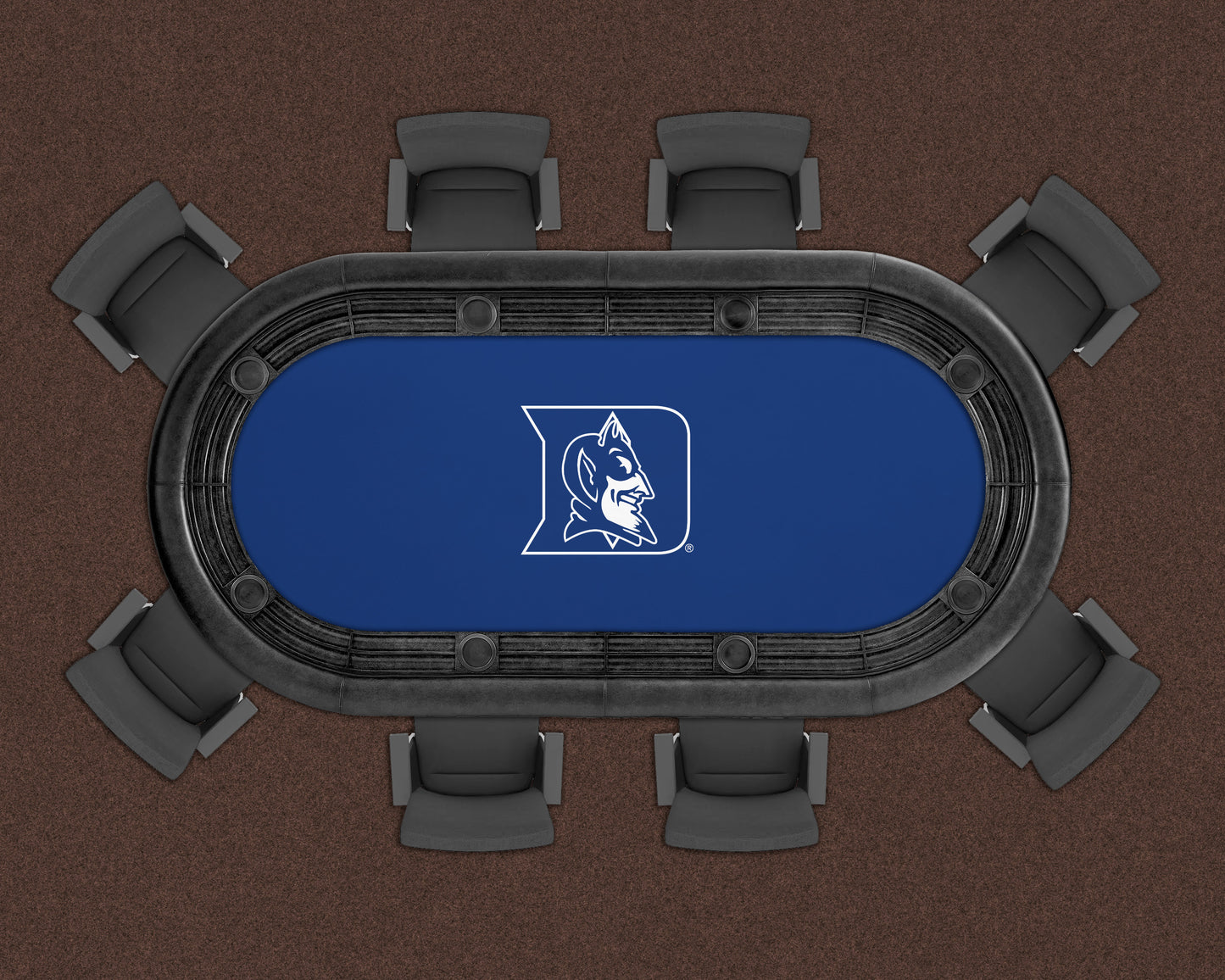 Duke Blue Devils Custom Poker Table Replacement Felt LIFESTYLE
