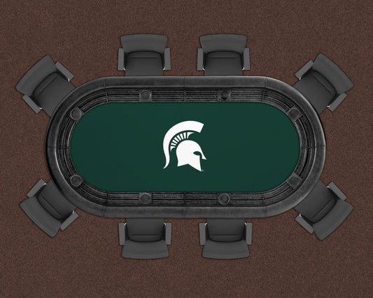Michigan State Spartans Custom Poker Table Replacement Felt LIFESTYLE