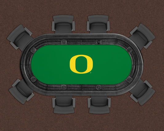 Oregon Ducks Custom Poker Table Replacement Felt LIFESTYLE