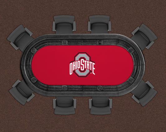 Ohio State Buckeyes Custom Poker Table Replacement Felt LIFESTYLE