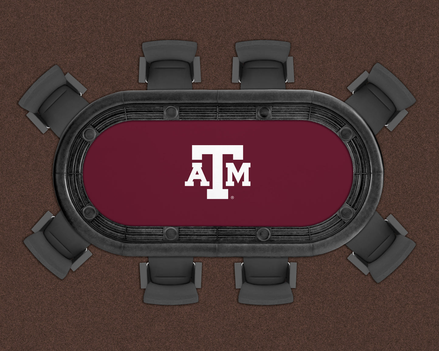 Texas A&M Aggies Custom Poker Table Replacement Felt LIFESTYLE