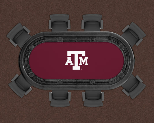Texas A&M Aggies Custom Poker Table Replacement Felt LIFESTYLE