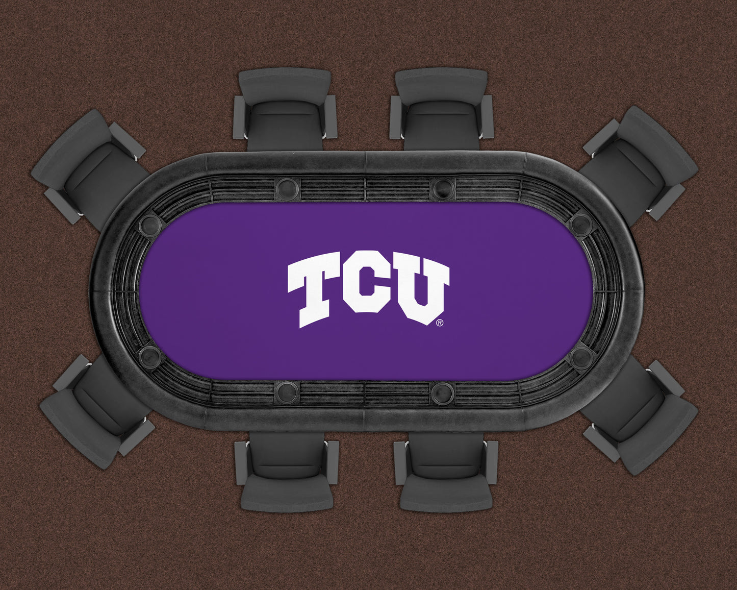 TCU Horned Frogs Custom Poker Table Replacement Felt LIFESTYLE
