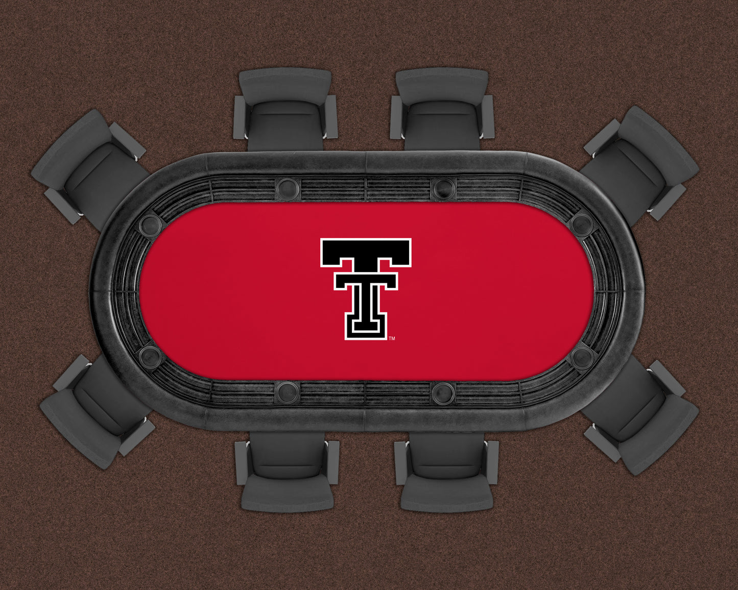 Texas Tech Red Raiders Custom Poker Table Replacement Felt LIFESTYLE