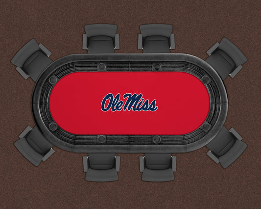 Mississippi Rebels Custom Poker Table Replacement Felt LIFESTYLE