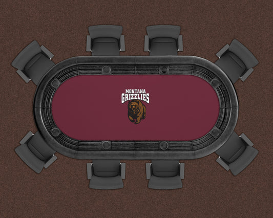 Montana Grizzlies Custom Poker Table Replacement Felt LIFESTYLE