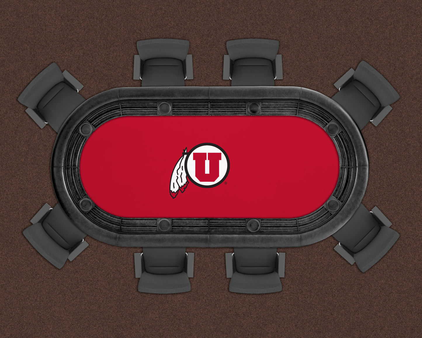 Utah Utes Custom Poker Table Replacement Felt LIFESTYLE