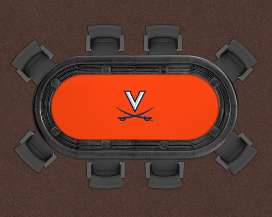 Virginia Cavaliers Custom Poker Table Replacement Felt LIFESTYLE