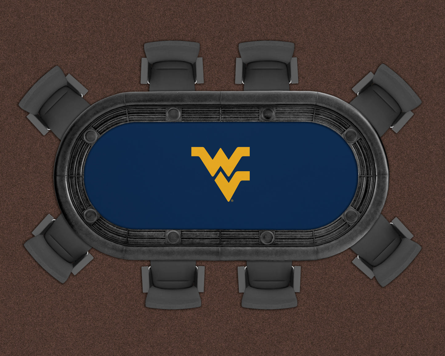 West Virginia Mountaineers Custom Poker Table Replacement Felt LIFESTYLE