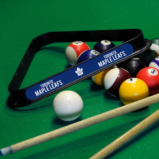 Toronto Maple Leafs NHL 8-ball triangle rack - lifestyle photo