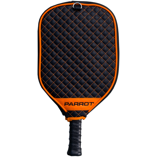 Anaheim Ducks quilted pickleball paddle cover back view