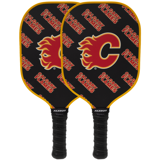 Calgary Flames pickleball paddle set