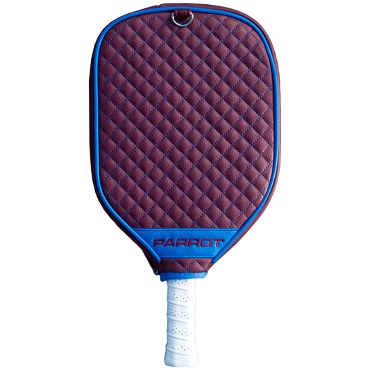 Colorado Avalanche Maroon quilted pickleball paddle cover back view