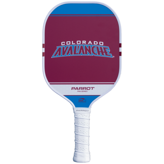 Colorado Avalanche Sport Plus pickleball paddle back view