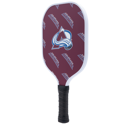 Colorado Avalanche pickleball paddle back view