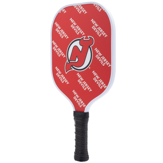 New Jersey Devils pickleball paddle back view