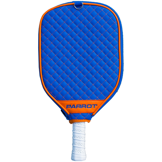 New York Islanders Blue quilted pickleball paddle cover back view